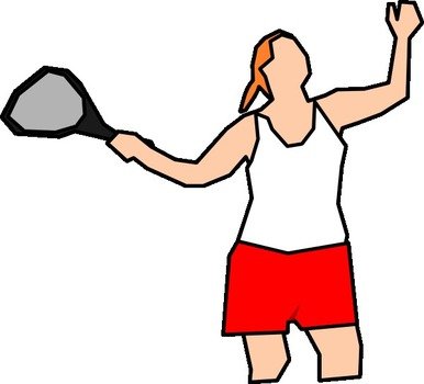 Girl Tennis Player Clip Art N3