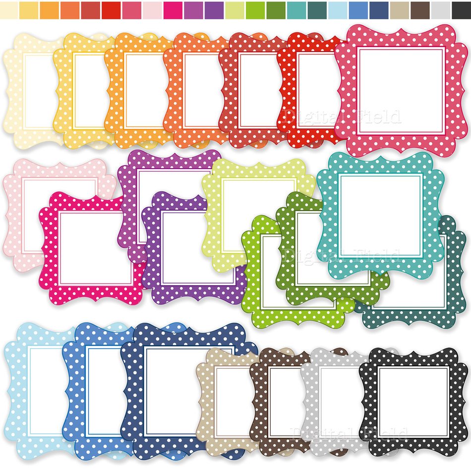 Colorful Frame Clip Art N2