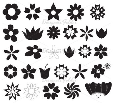 Flower Silhouette Vector