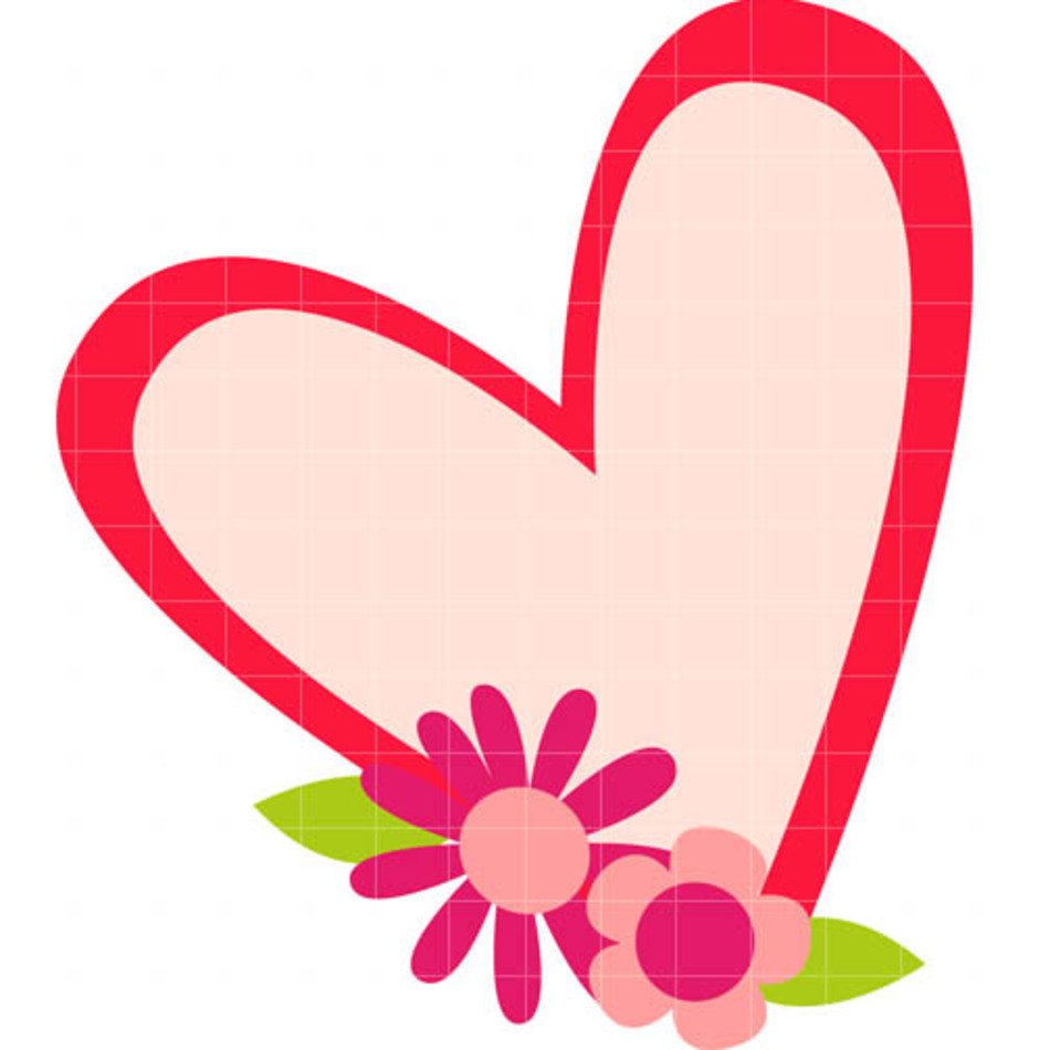 Hearts And Flowers Clip Art N18