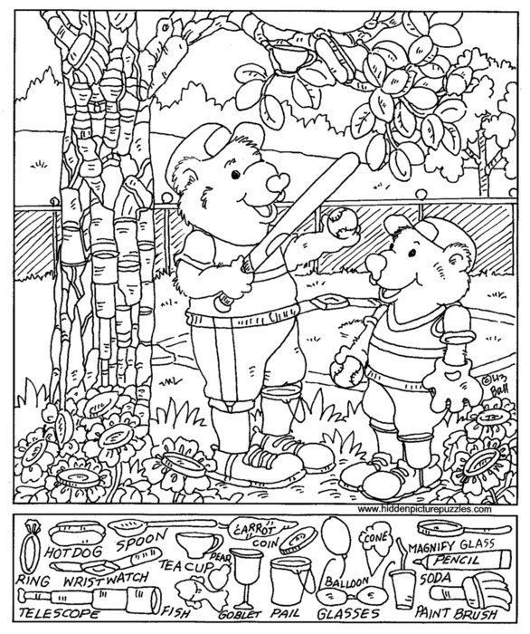 black and white picture of bears near a tree for coloring