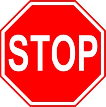 German Stop Sign