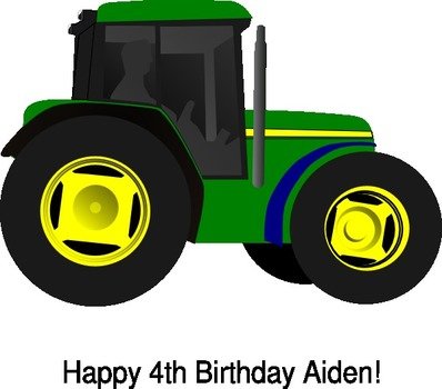 Green Tractor Clip Art N5
