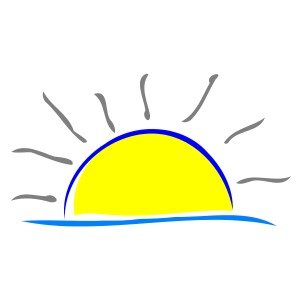 Sunrise Sunset Clip Art N10