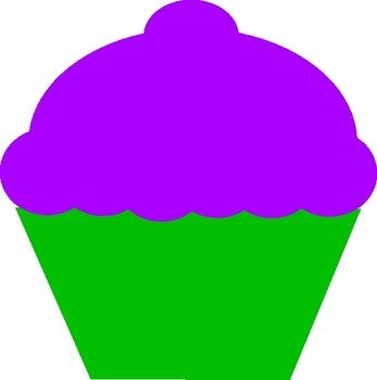 Snow White Cupcake Clip Art N2