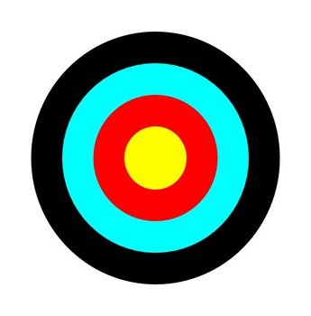 Darts In Target Clip Art