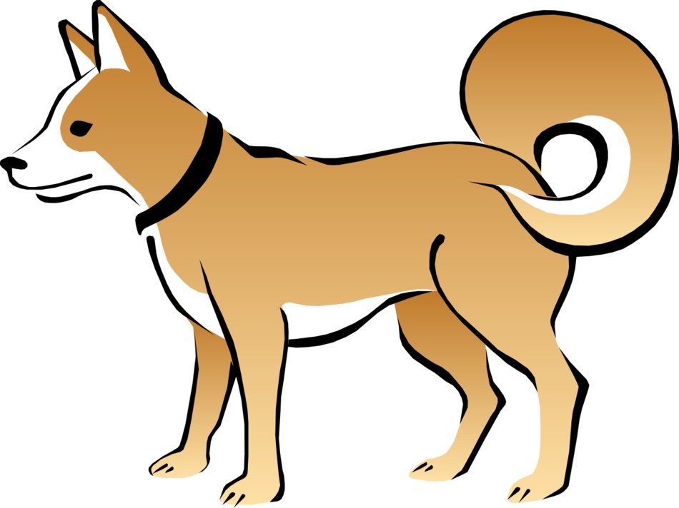 İllustration of domestic Cute Dog