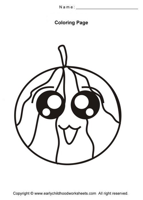 Watermelon Coloring Pages N2