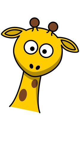 Giraffe Head Clip Art N7
