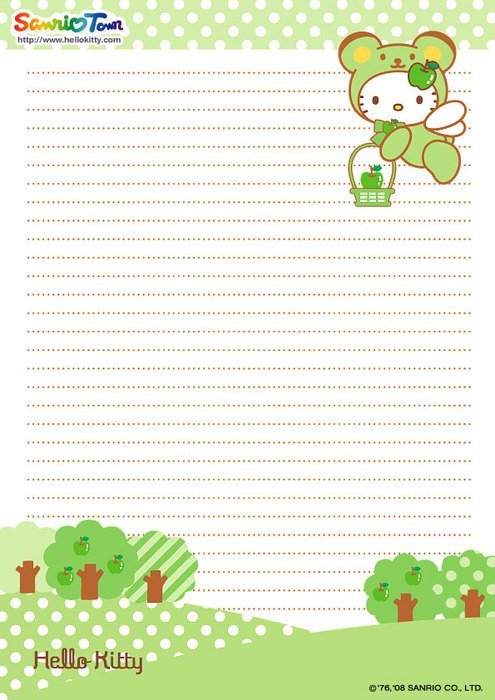 Free Printable Hello Kitty Paper