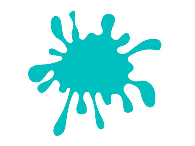 Blue Paint Splatter Clip Art N31