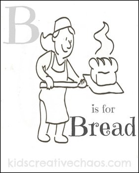 Preschool Letter B Coloring Pages