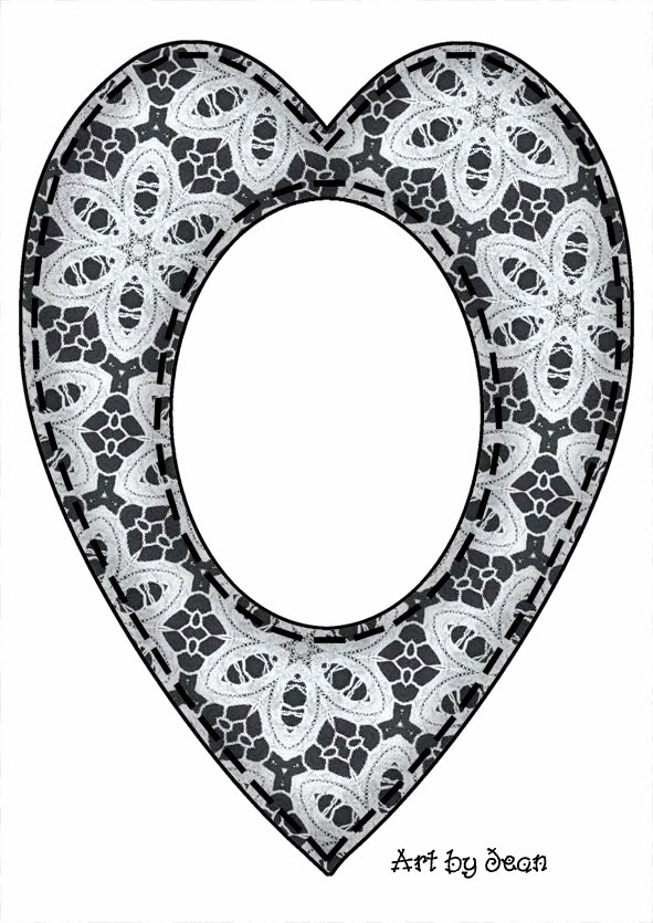 Lace Heart Clip Art drawing free image download