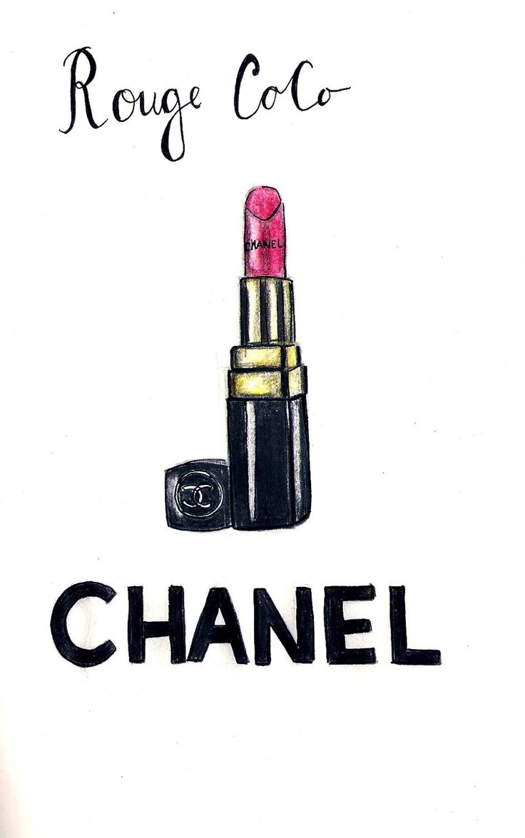 Coco Chanel Lipstick Drawing free image download