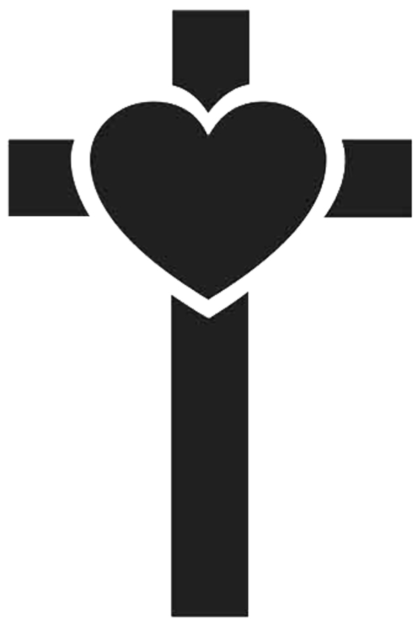 Cross With Heart drawing free image download