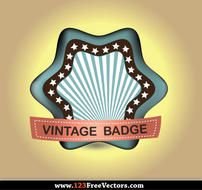 Retro Vintage Vector Badge