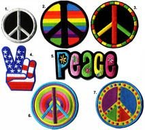 60s Peace Sign Clip Art N5