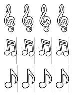 Music Note Template Printable