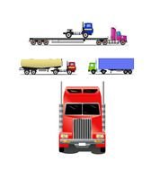 Toy Trucks And Trailers, drawing