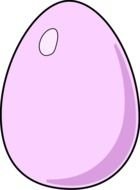 Cartoon purple Egg