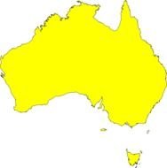 Australia Map Clip Art N16