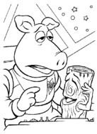 Black and white drawing with the Muppet clipart