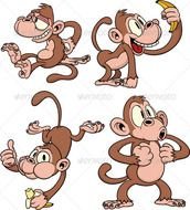 Cartoon Monkey N27