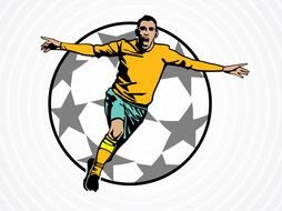 Soccer Clip Art darwing