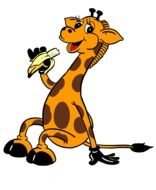 Clip art of Harold The Giraffe character