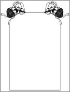 Easter Border Coloring Pages drawing