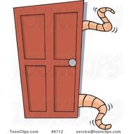 Cartoon Open Closet Door