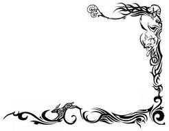Ä°llustration of Tribal Border Designs