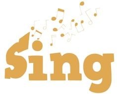 Sing as a picture for clipart