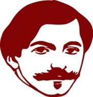 Mustache Man Face Clip Art