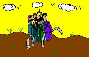 Walls Of Jericho Craft drawing