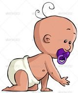 Baby Crawling Clip Art N21