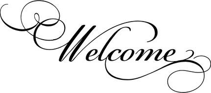 inscription "welcome" in the picture