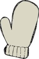 Mittens as a picture for clipart