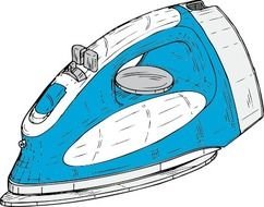 Clothes Iron Clip Art Vector