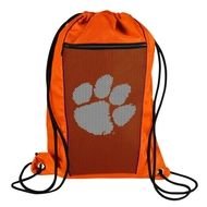 Clemson Tigers Mesh Drawstring Backpack Orange