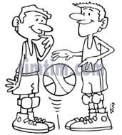 Drawing A Basketball Sports Players