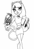 Monster High Catty Noir Coloring Pages