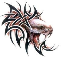 Snake head, Tattoo Design