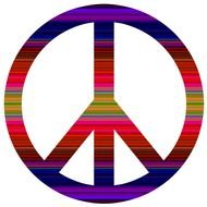 Hippie Peace Sign Clip Art N2