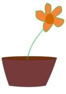 Flower In A Vase Clipart