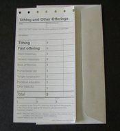 LDS Tithing Slip
