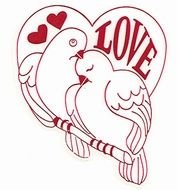 Valentines Love Doves