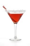 glass with red drink