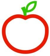 green red Apple Clip Art drawing