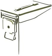 Ammo Can Black And White Art